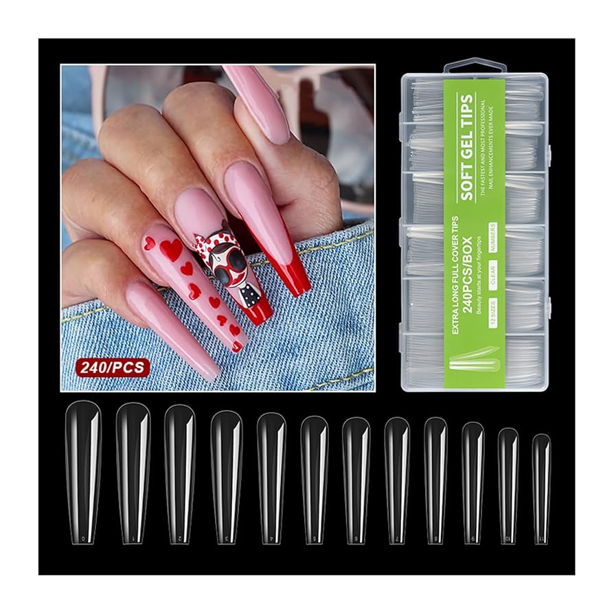 ネイルチップ大量＋ジェルネイル用品 ジェルネイルチップ ネイルチップ（つけ爪） r nail 通販
